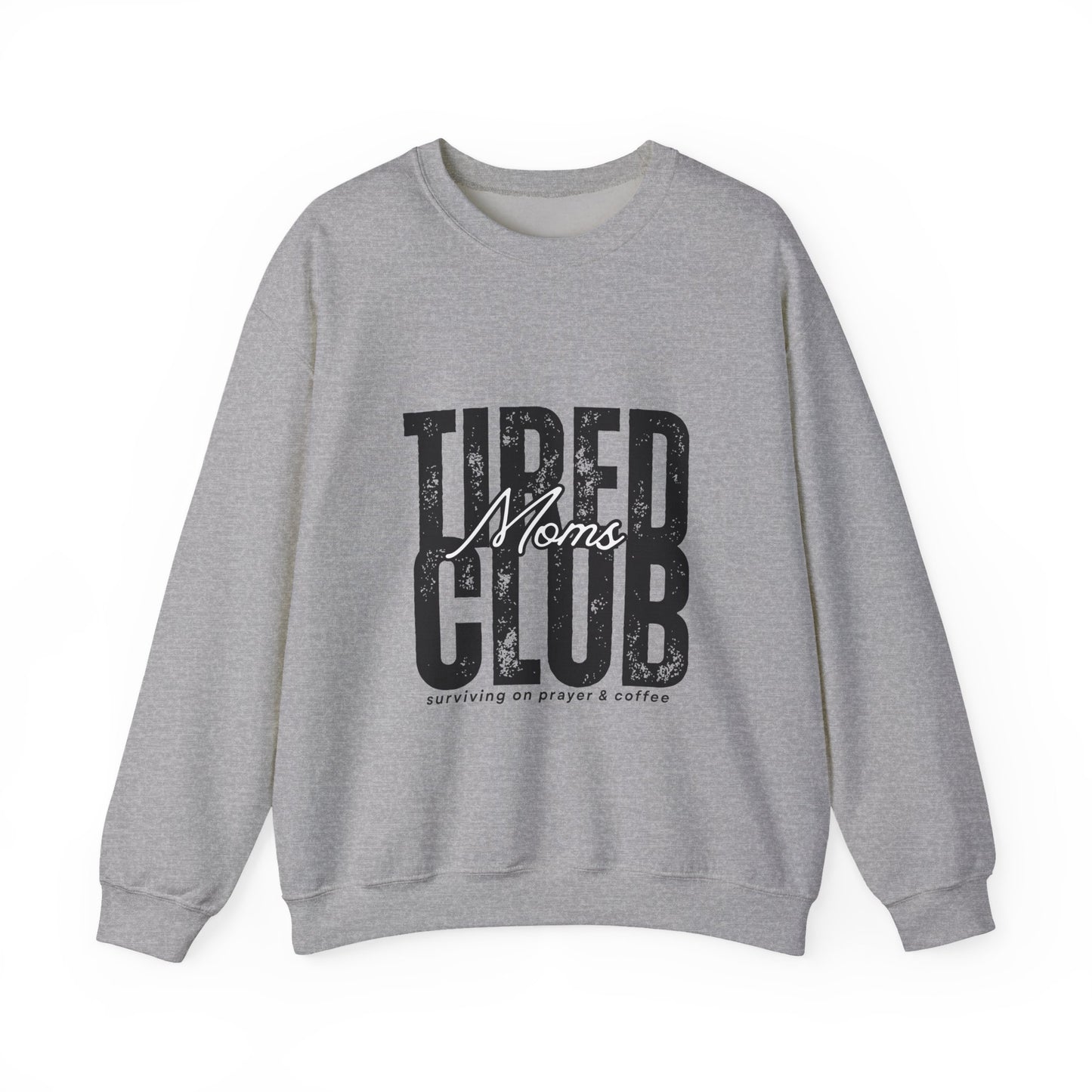 Tired Moms Club Sweatshirt - Cozy Gift for Coffee Lovers, Mothers Day, New Mom, Lounge Wear, Relaxing Outfit