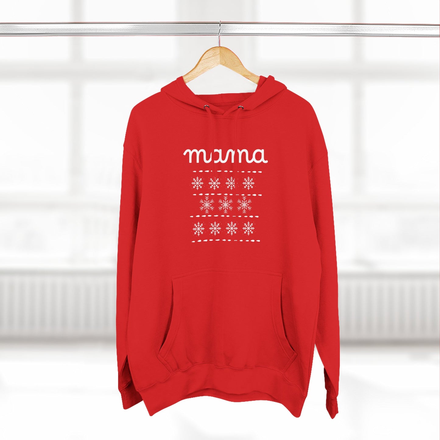 Christmas Mama Three-Panel Fleece Hoodie