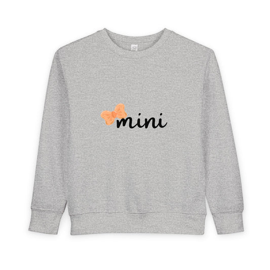 Pumpkin Bow Mini Toddler Matching Mama Sweatshirt