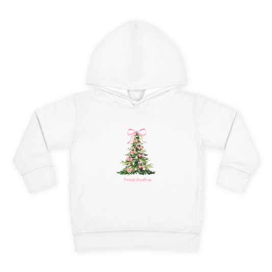 Christmas Tree Pink Cherries Toddler Hoodie
