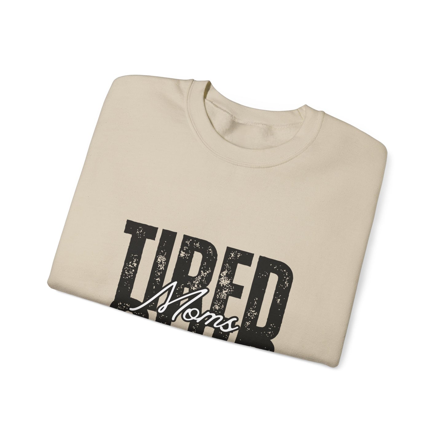 Tired Moms Club Sweatshirt - Cozy Gift for Coffee Lovers, Mothers Day, New Mom, Lounge Wear, Relaxing Outfit
