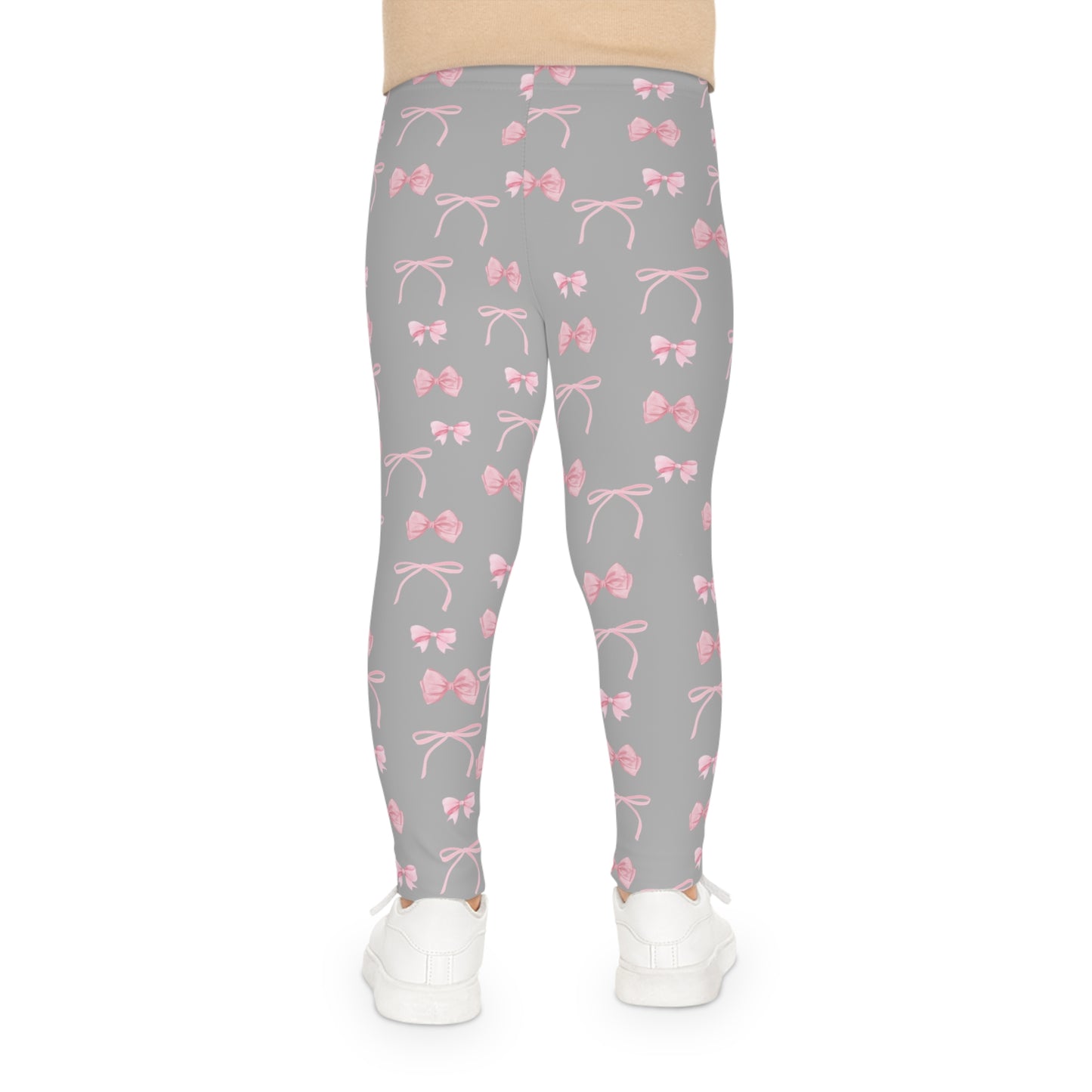 Pink Bows Girly Little Kids Leggings