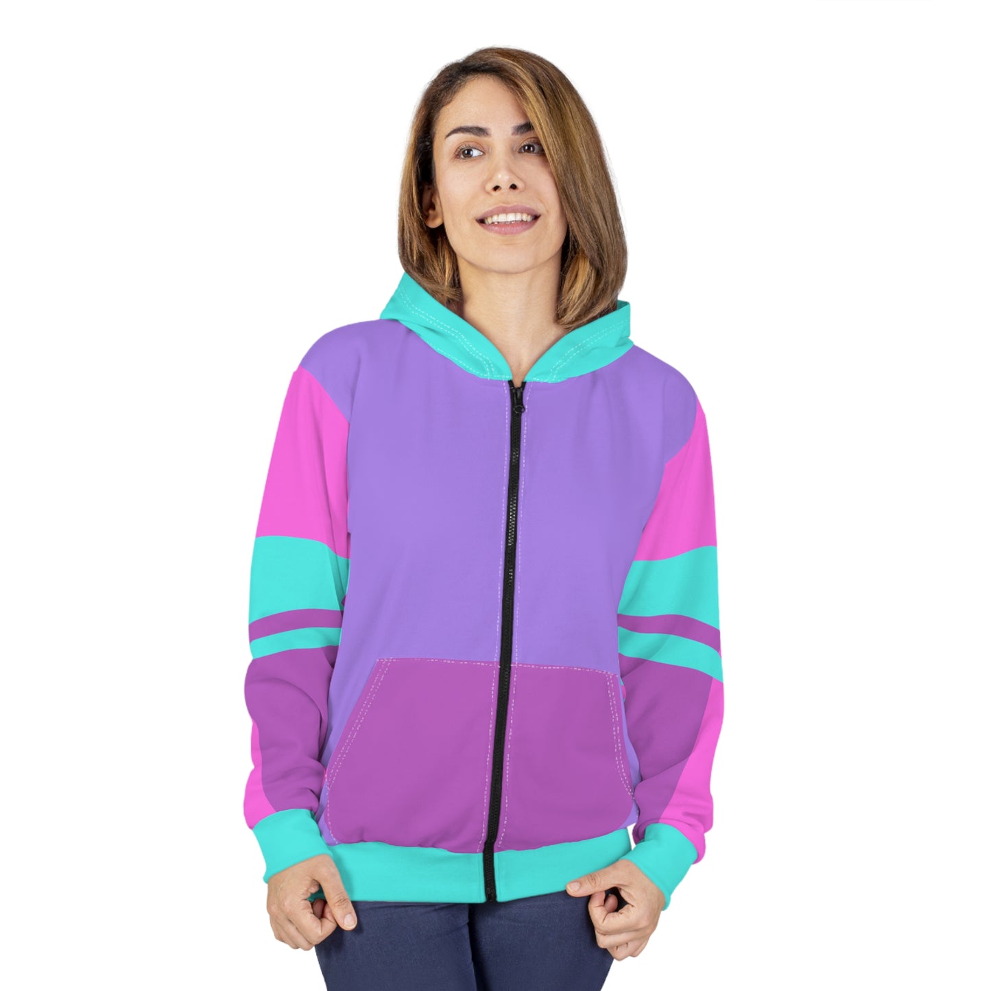 Minimalist 90s Kid Zip Hoodie