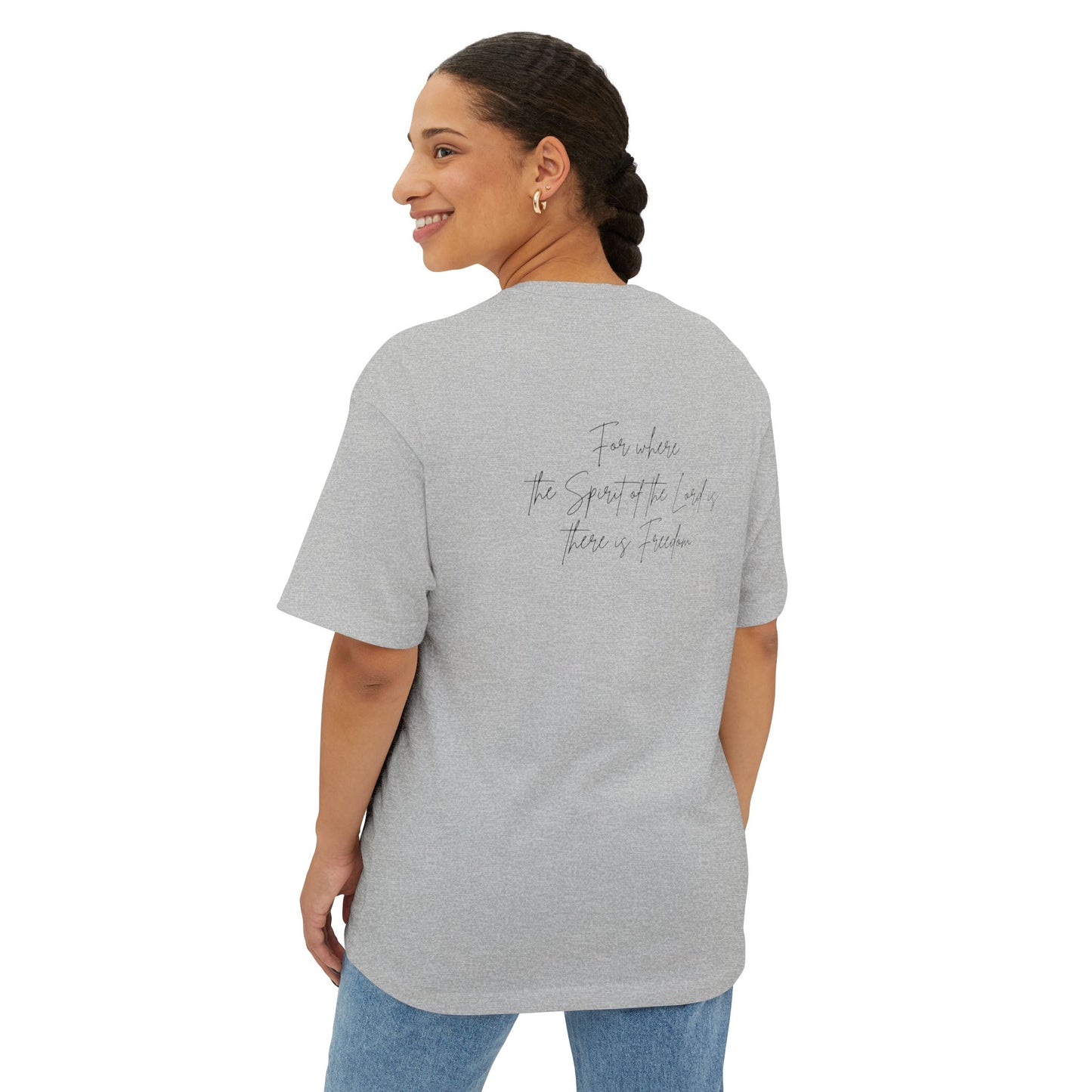 Spirit Filled Mama Tee — Oversized Boxy Women's Christian Shirt