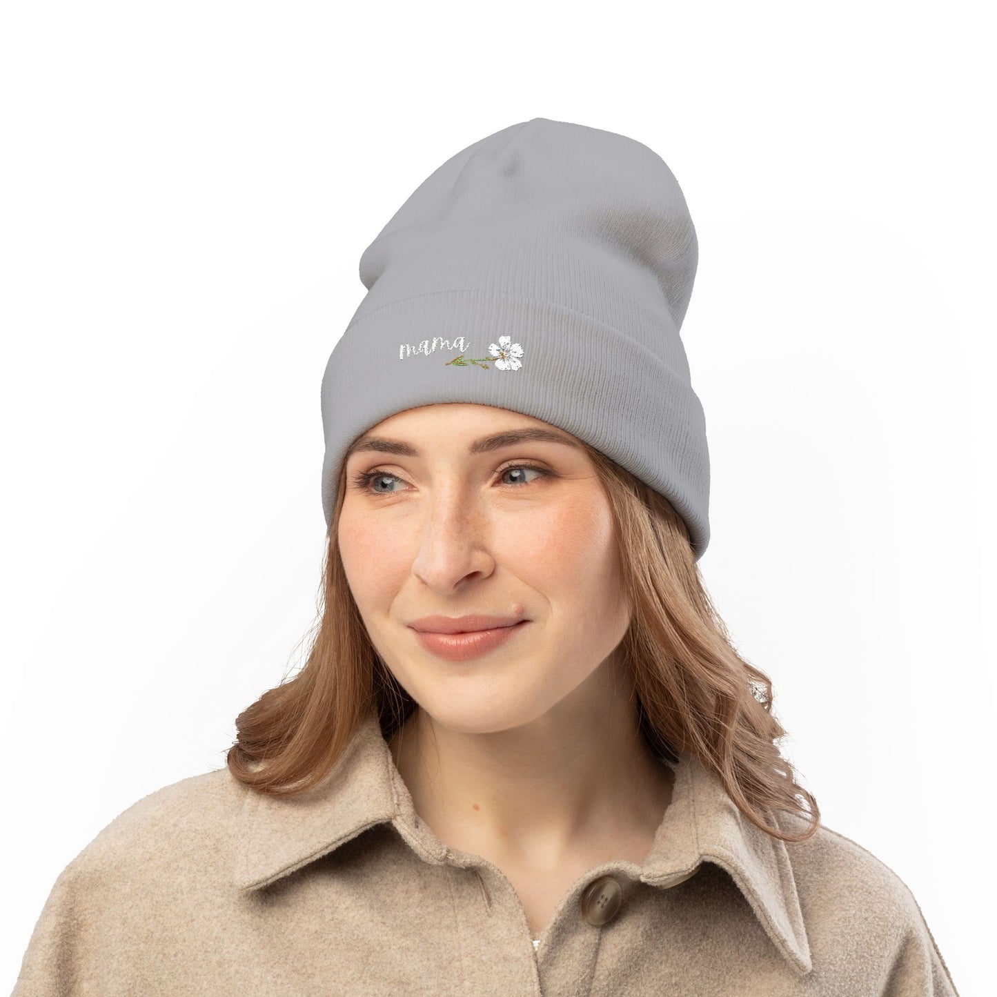 MaMa Embroidered Knit Beanie for Every Season | Cozy Winter Hat, Gifts for Grandparents, Outdoor Accessories, Mother's Day