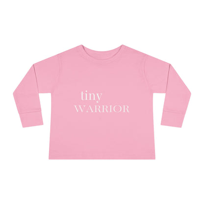 Tiny Warrior for Jesus Toddler Long Sleeve Tee