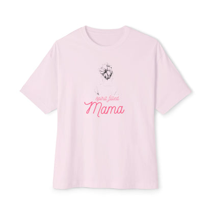 Spirit Filled Mama Tee — Oversized Boxy Women's Christian Shirt