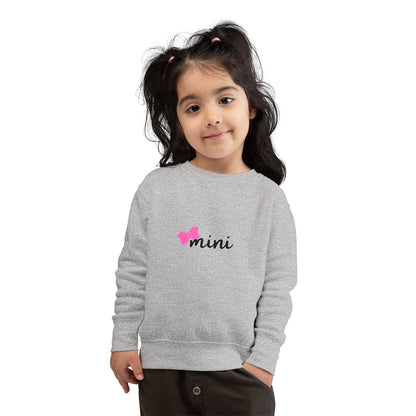 Pink Bow Mini Toddler Matching Mama Sweatshirt