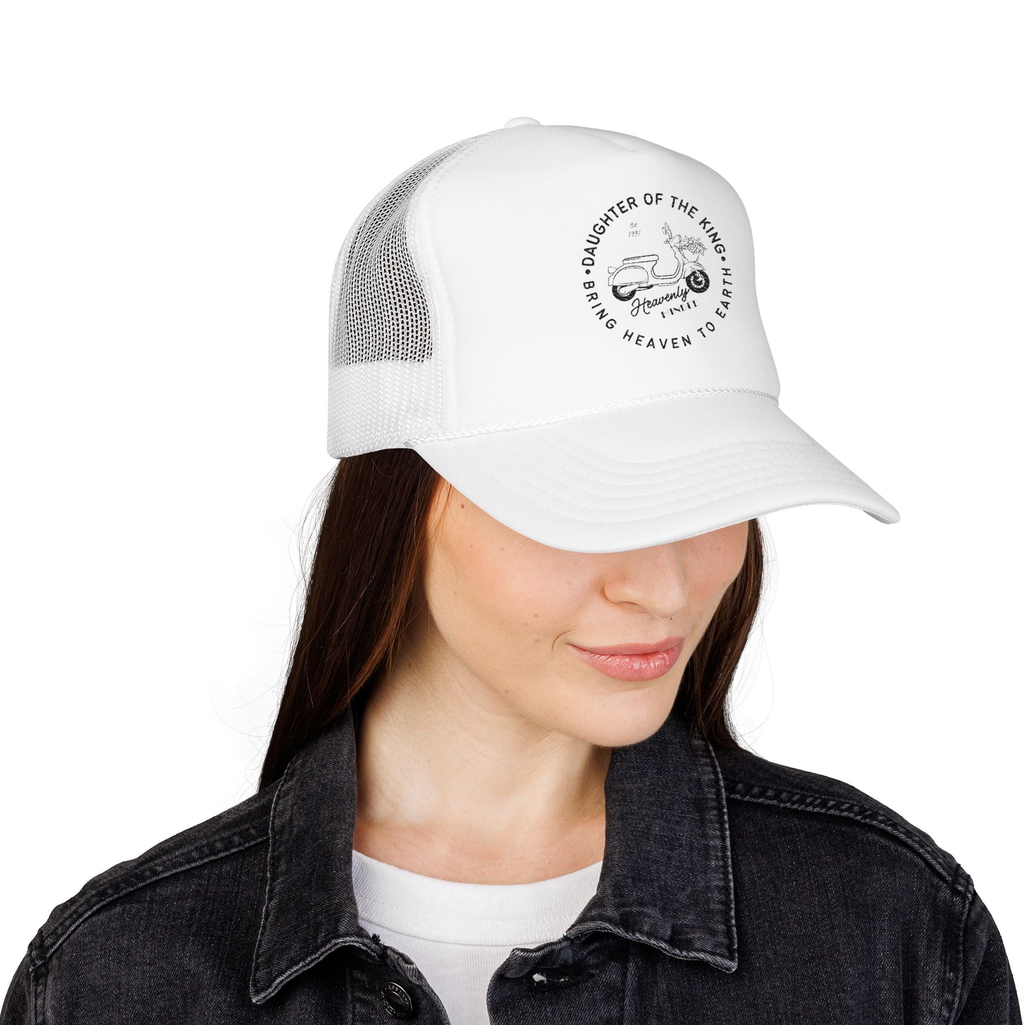 Daughter of the King Embroidered Foam Trucker Hat