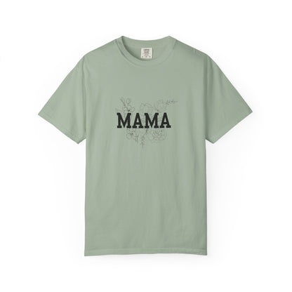 Mama Floral T‑Shirt — Distressed Script Mom Tee for Mother's Day