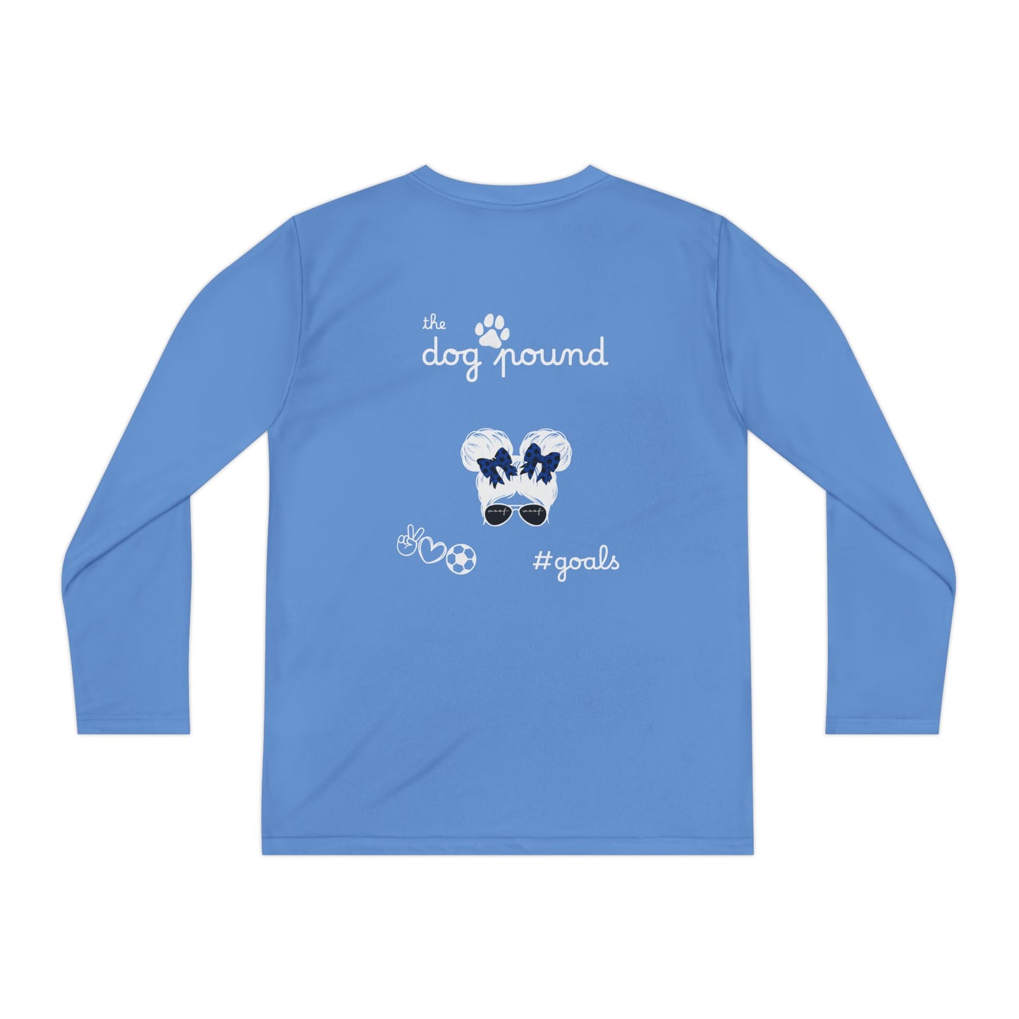 Youth Long Sleeve Dog-Themed Tee, Perfect for Young Animal Lovers, Cool Dog Playwear, Birthday Gift, Sports Events, Casual Outfits