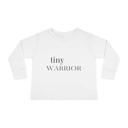 Tiny Warrior for Jesus Toddler Long Sleeve Tee