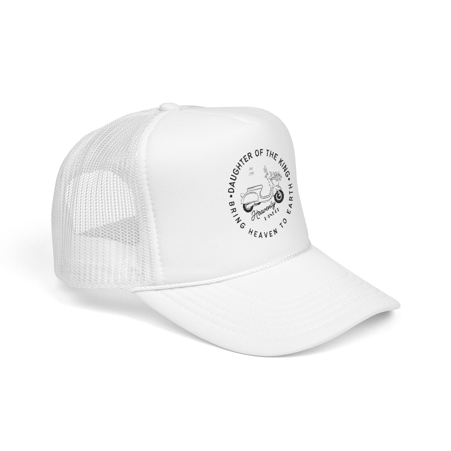 Daughter of the King Embroidered Foam Trucker Hat