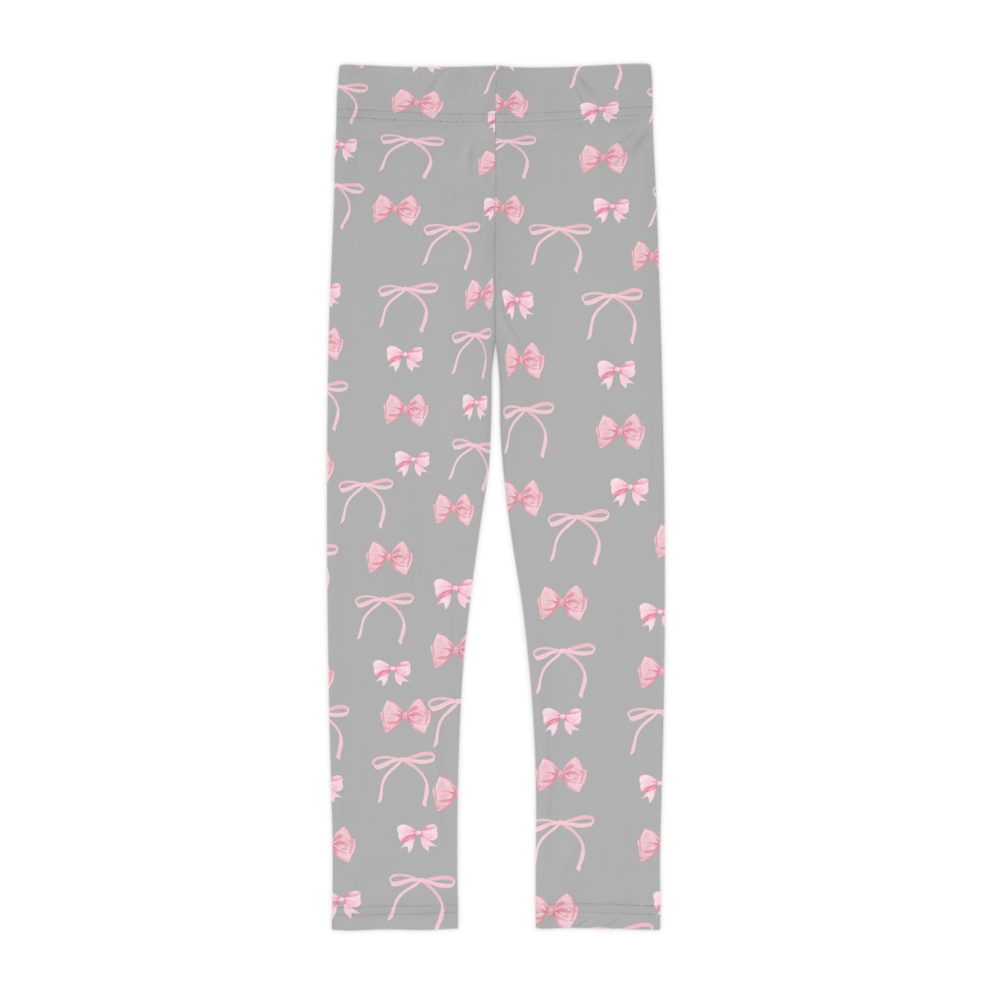 Pink Bows Girly Little Kids Leggings