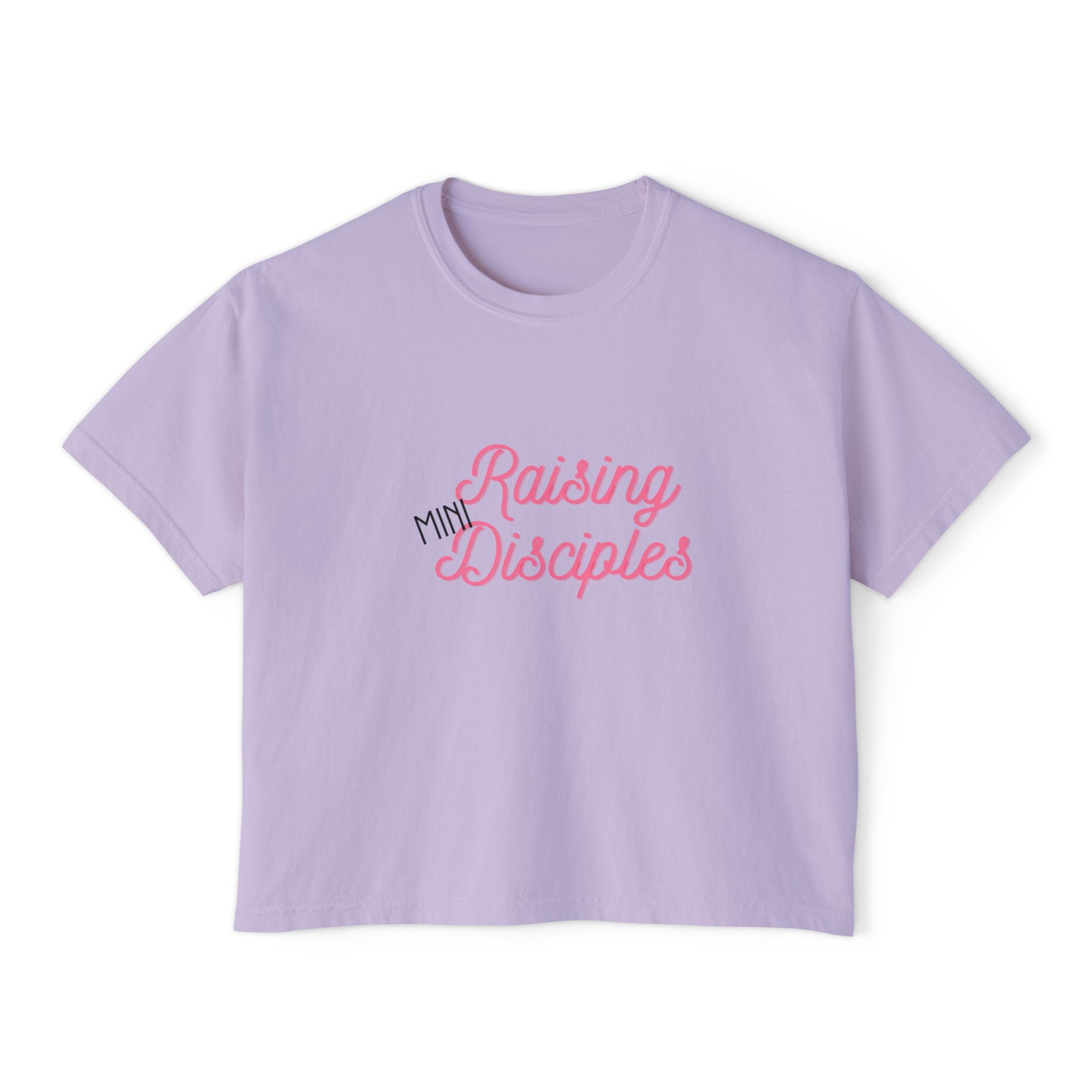 Raising Mini Disciples Women's Boxy Tee —Christian Mom Shirt
