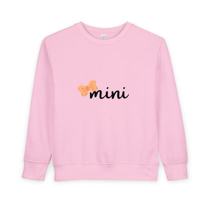 Pumpkin Bow Mini Toddler Matching Mama Sweatshirt