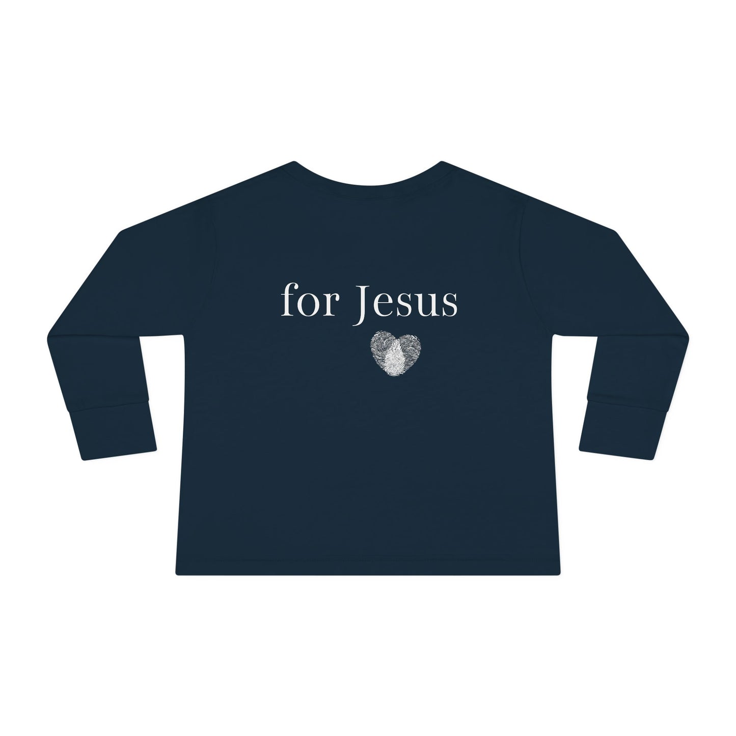 Tiny Warrior for Jesus Toddler Long Sleeve Tee