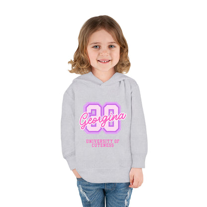 University of Cuteness Toddler Pullover Fleece Hoodie, Cute Kids Hoodie, Personalized Baby Sweatshirt, Toddler Gift, Cozy Kids Clothing