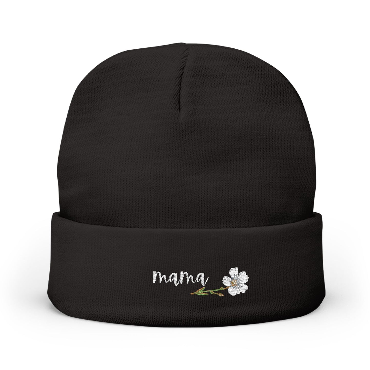 MaMa Embroidered Knit Beanie for Every Season | Cozy Winter Hat, Gifts for Grandparents, Outdoor Accessories, Mother's Day