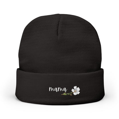 MaMa Embroidered Knit Beanie for Every Season | Cozy Winter Hat, Gifts for Grandparents, Outdoor Accessories, Mother's Day
