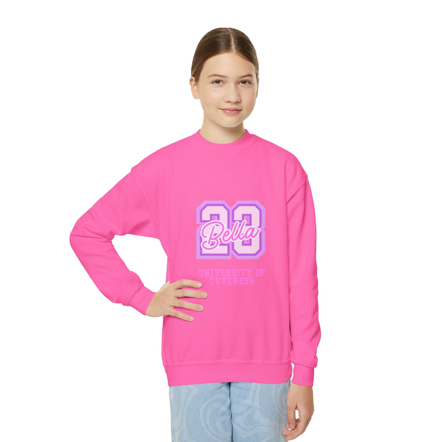 University of Cuteness Youth Sweatshirt Customizeable