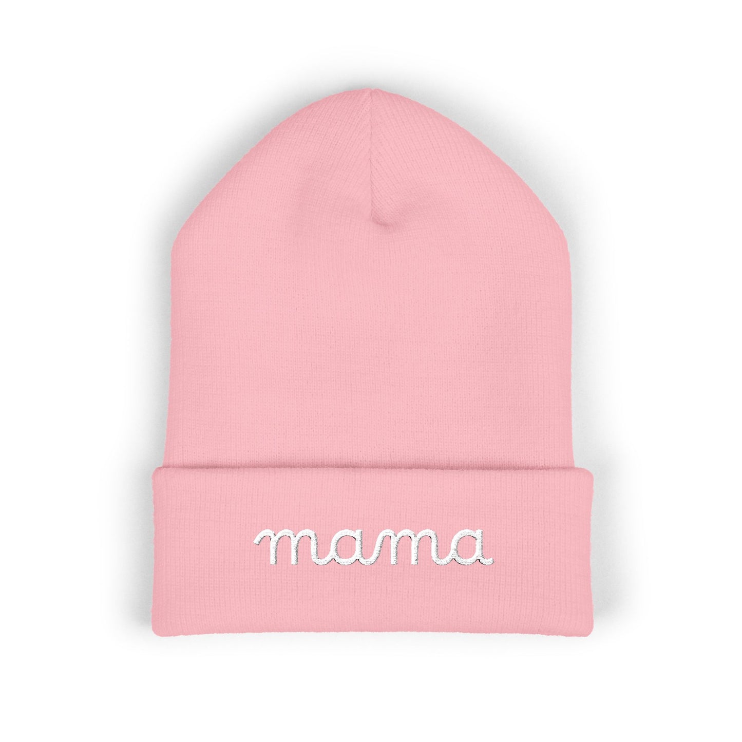 Mama Embroidered Cuffed Beanie