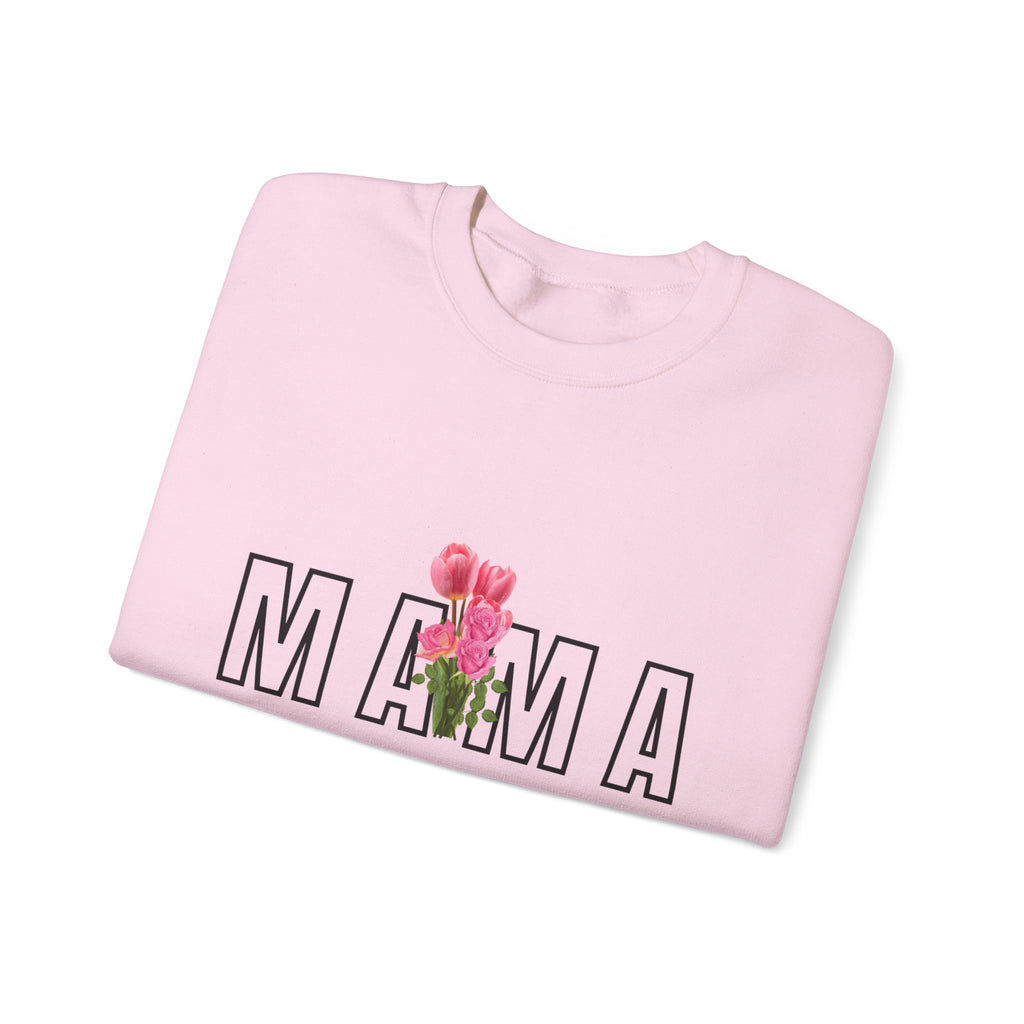 Amy Marie Mama Floral Crewneck Sweatshirt — Mom Gift for Mother's Day