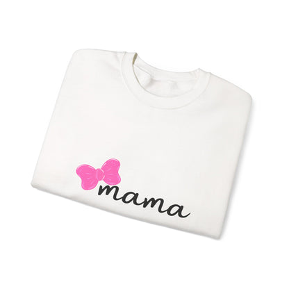 Pink Bow Mama Matching Crewneck Sweatshirt