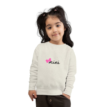 Pink Bow Mini Toddler Matching Mama Sweatshirt