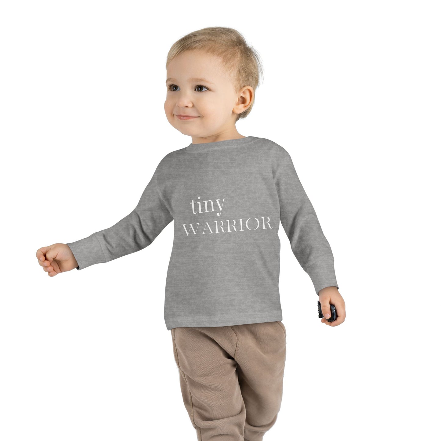 Tiny Warrior for Jesus Toddler Long Sleeve Tee