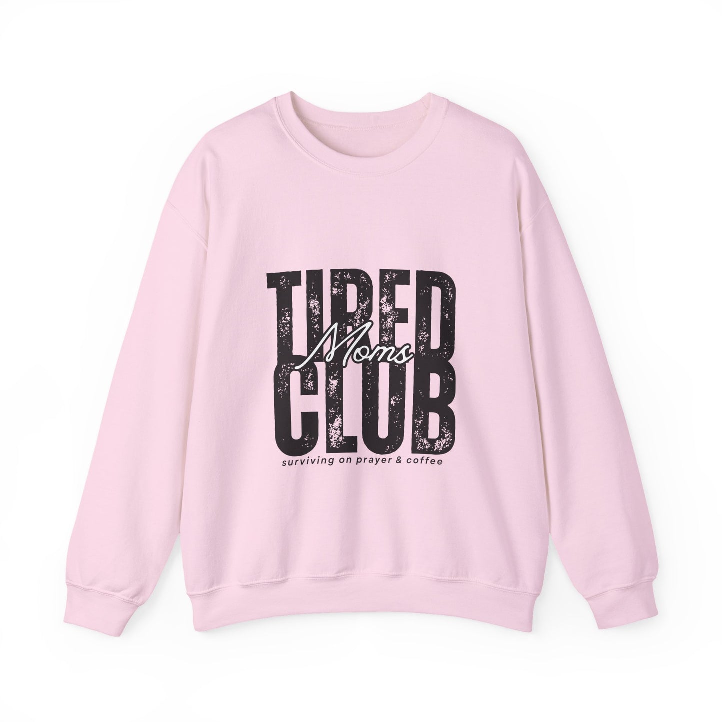Tired Moms Club Sweatshirt - Cozy Gift for Coffee Lovers, Mothers Day, New Mom, Lounge Wear, Relaxing Outfit