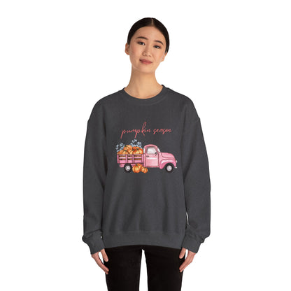 Pumpkin Season Vintage Truck Sweatshirt
