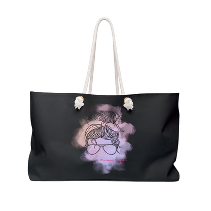 Mom Life Weekender Bag in Black