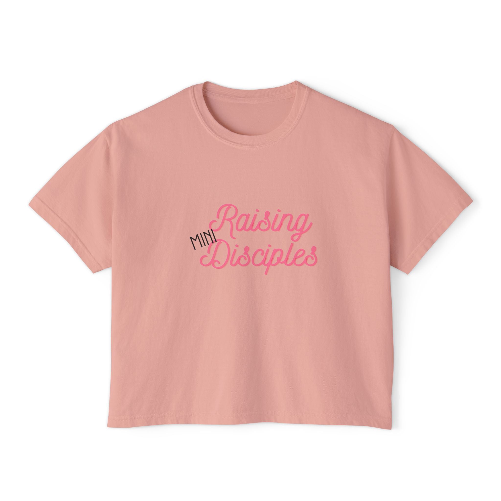 Raising Mini Disciples Women's Boxy Tee —Christian Mom Shirt