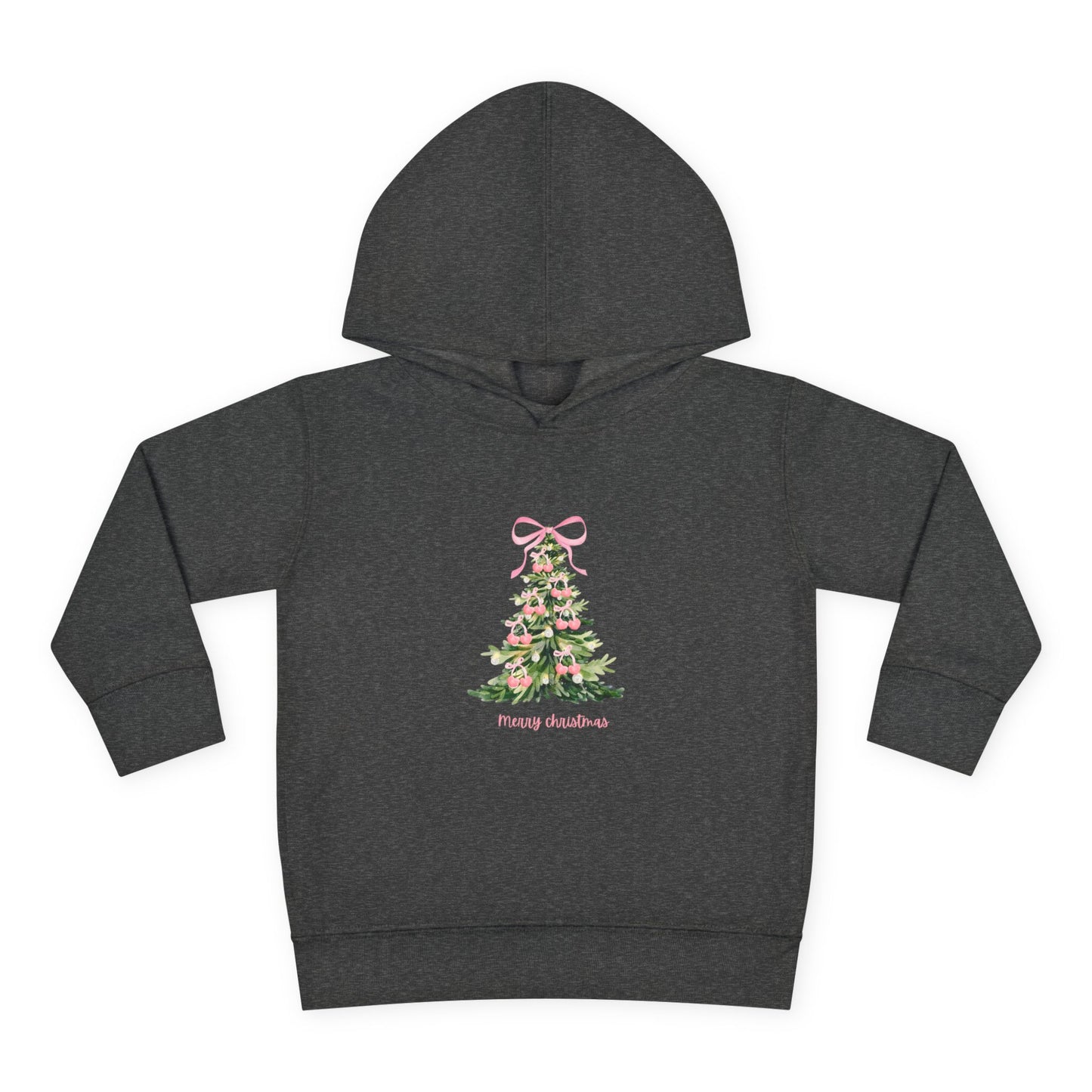 Christmas Tree Pink Cherries Toddler Hoodie