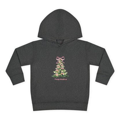 Christmas Tree Pink Cherries Toddler Hoodie