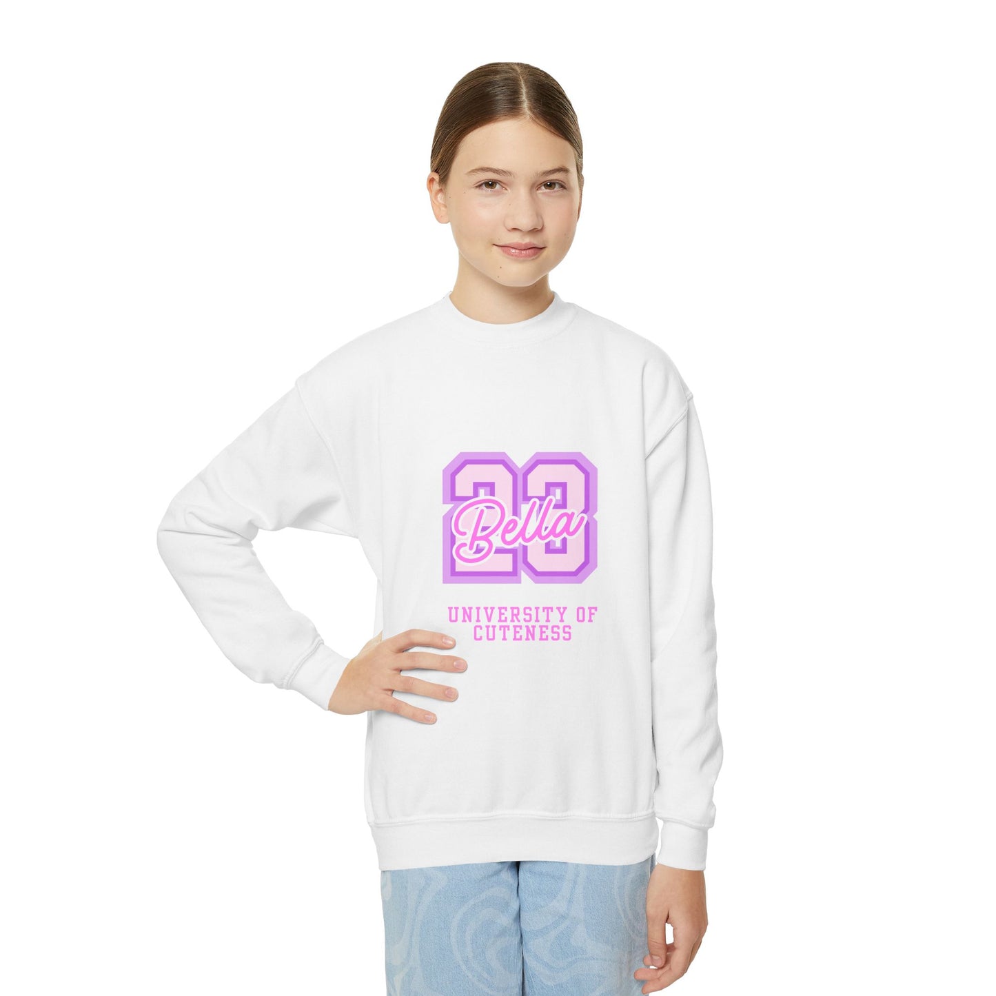 University of Cuteness Youth Sweatshirt Customizeable