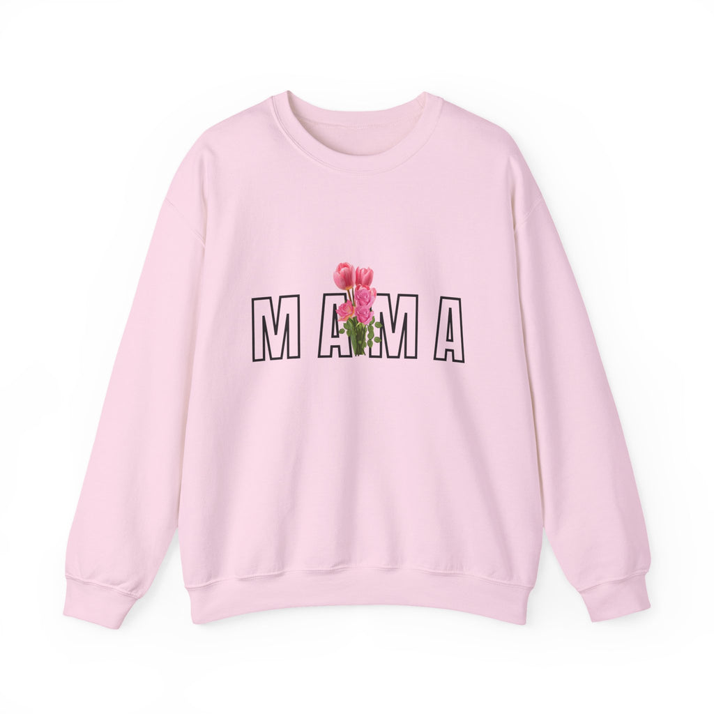 Amy Marie Mama Floral Crewneck Sweatshirt — Mom Gift for Mother's Day