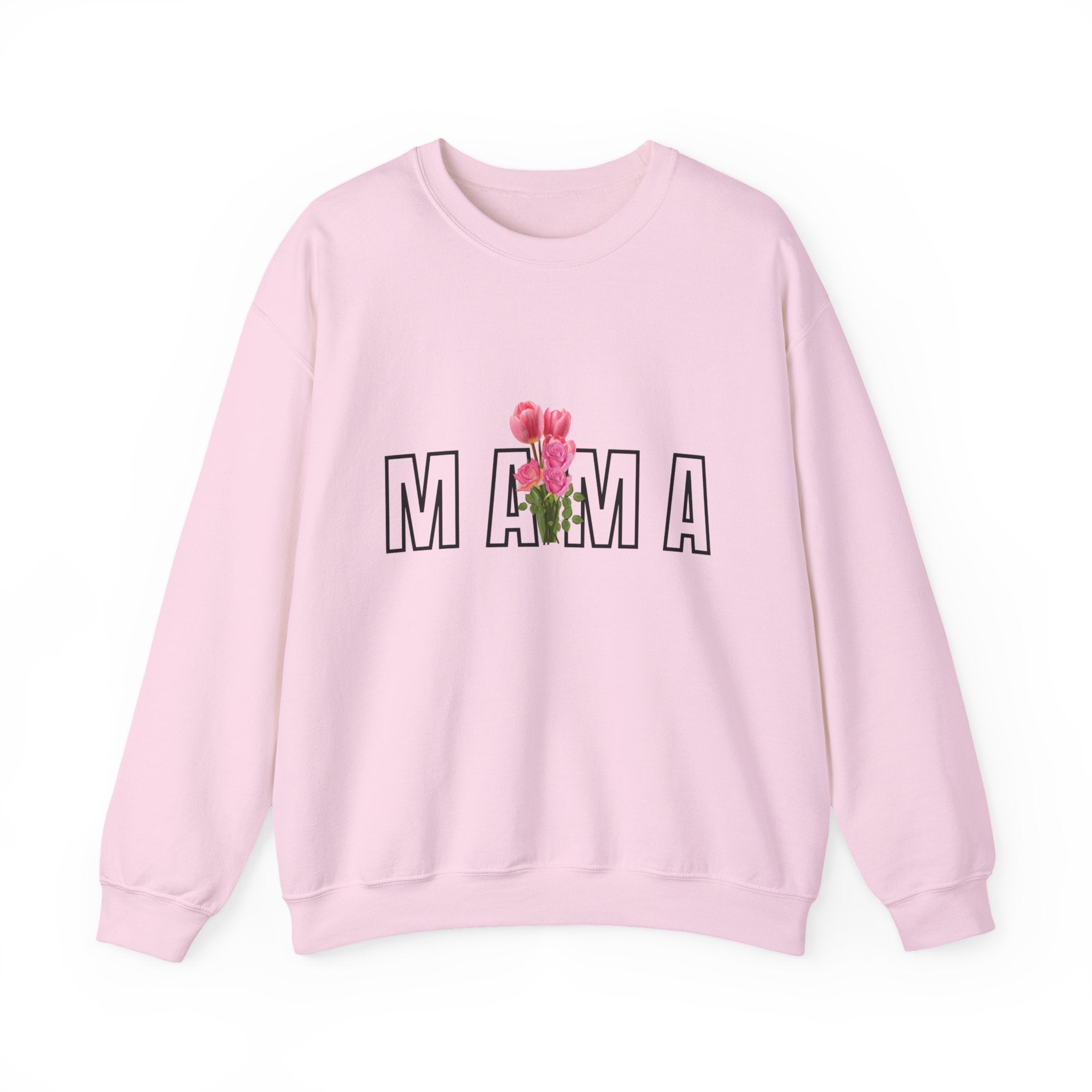 Amy Marie Mama Floral Crewneck Sweatshirt — Mom Gift for Mother's Day