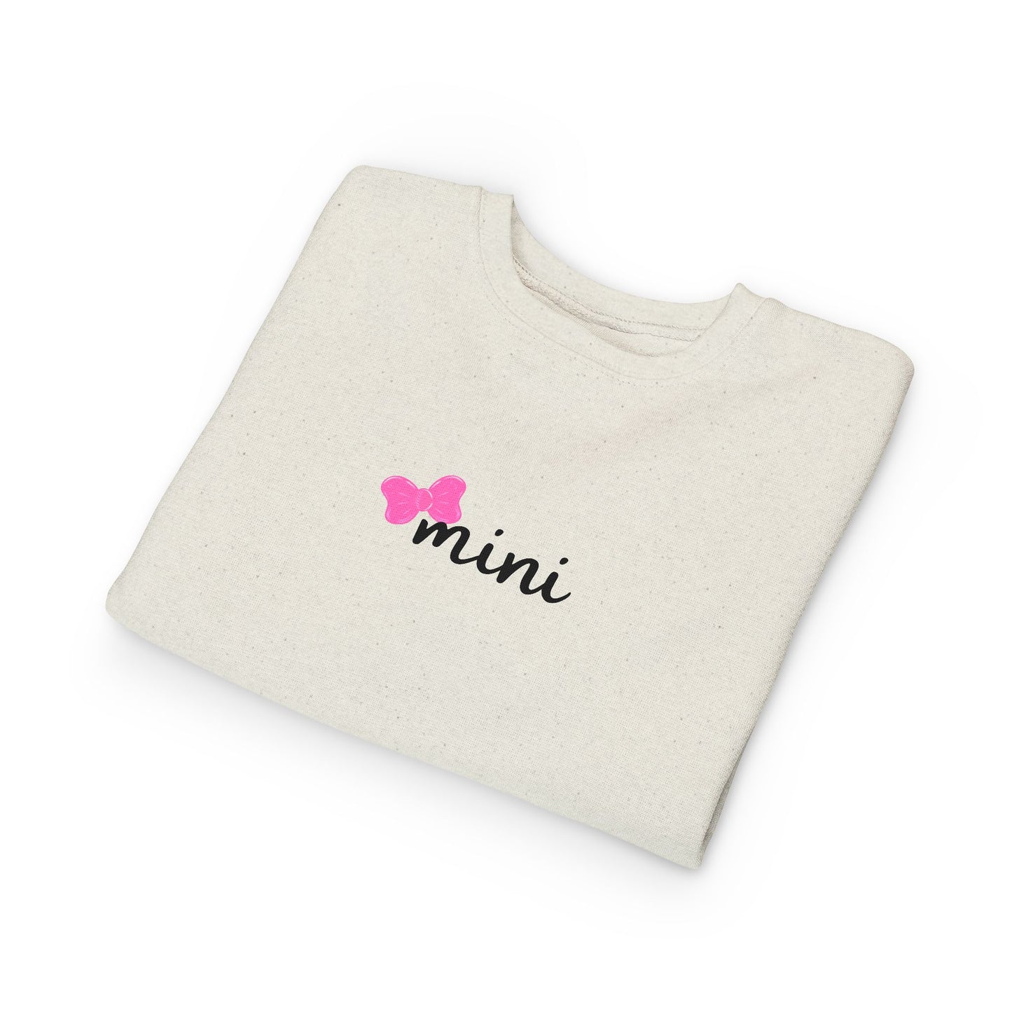Pink Bow Mini Toddler Matching Mama Sweatshirt