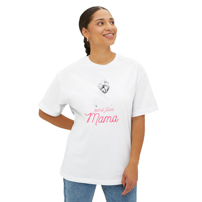 Spirit Filled Mama Tee — Oversized Boxy Women's Christian Shirt
