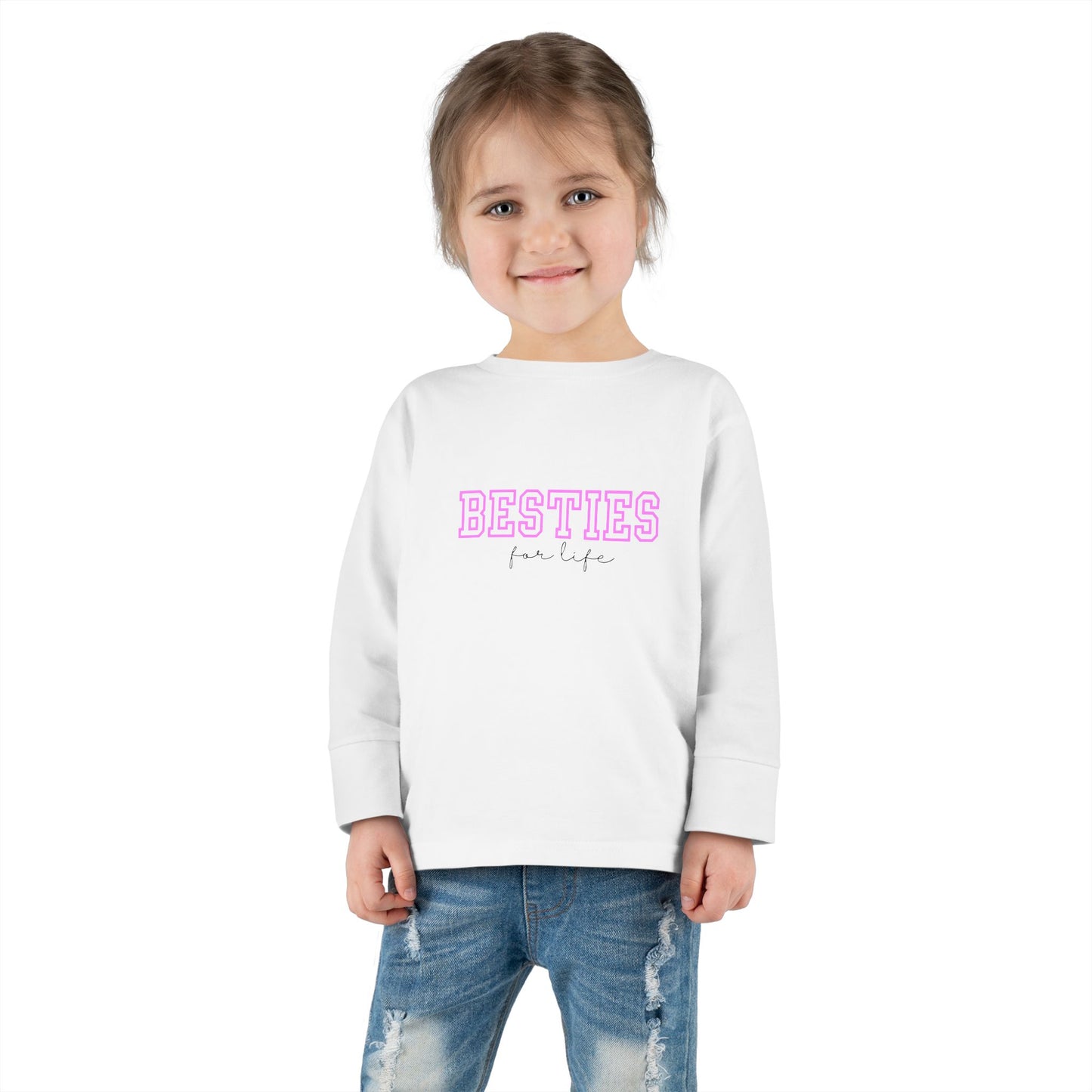 Besties Toddler Long Sleeve Tee | Matching