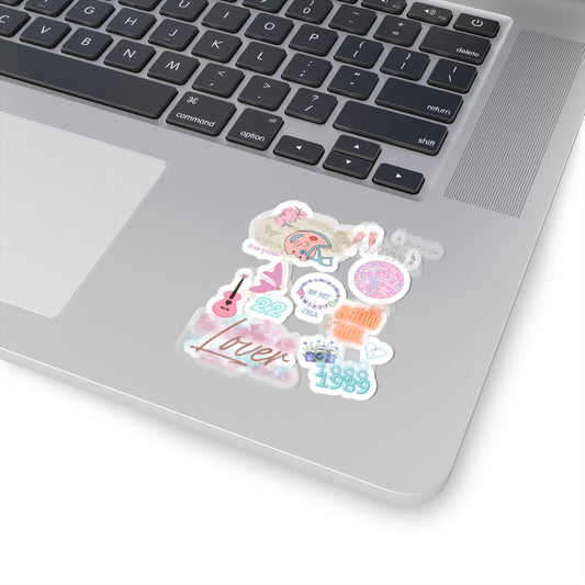 Vibrant Kiss-Cut Stickers for Self-Expression, Laptop Decor, Journaling, Gift for Music Lovers, Aesthetic Art Stickers