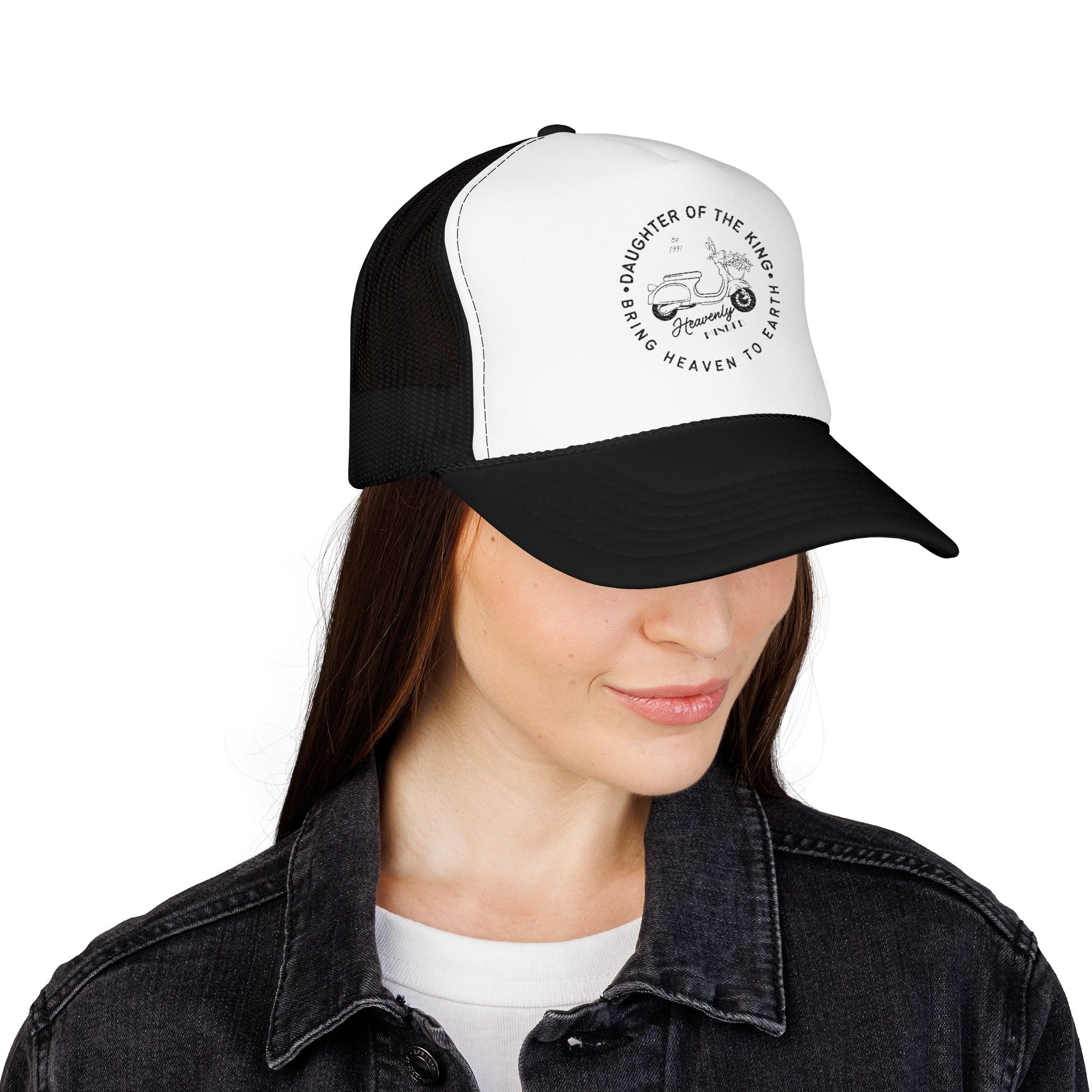 Daughter of the King Embroidered Foam Trucker Hat