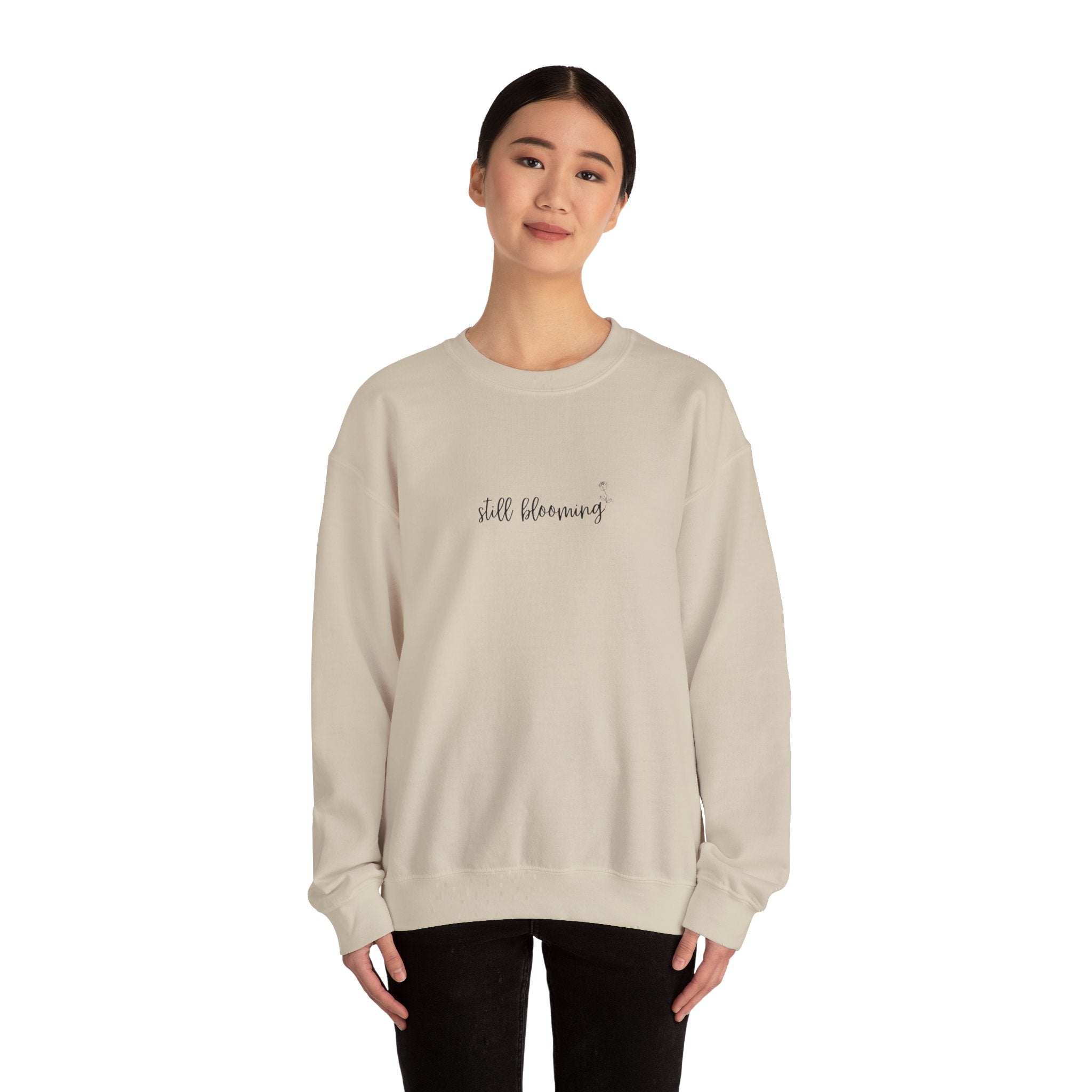 Still Blooming Crewneck – Cozy Mama Sweatshirt – Bloom Collection