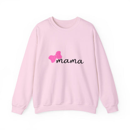 Pink Bow Mama Matching Crewneck Sweatshirt