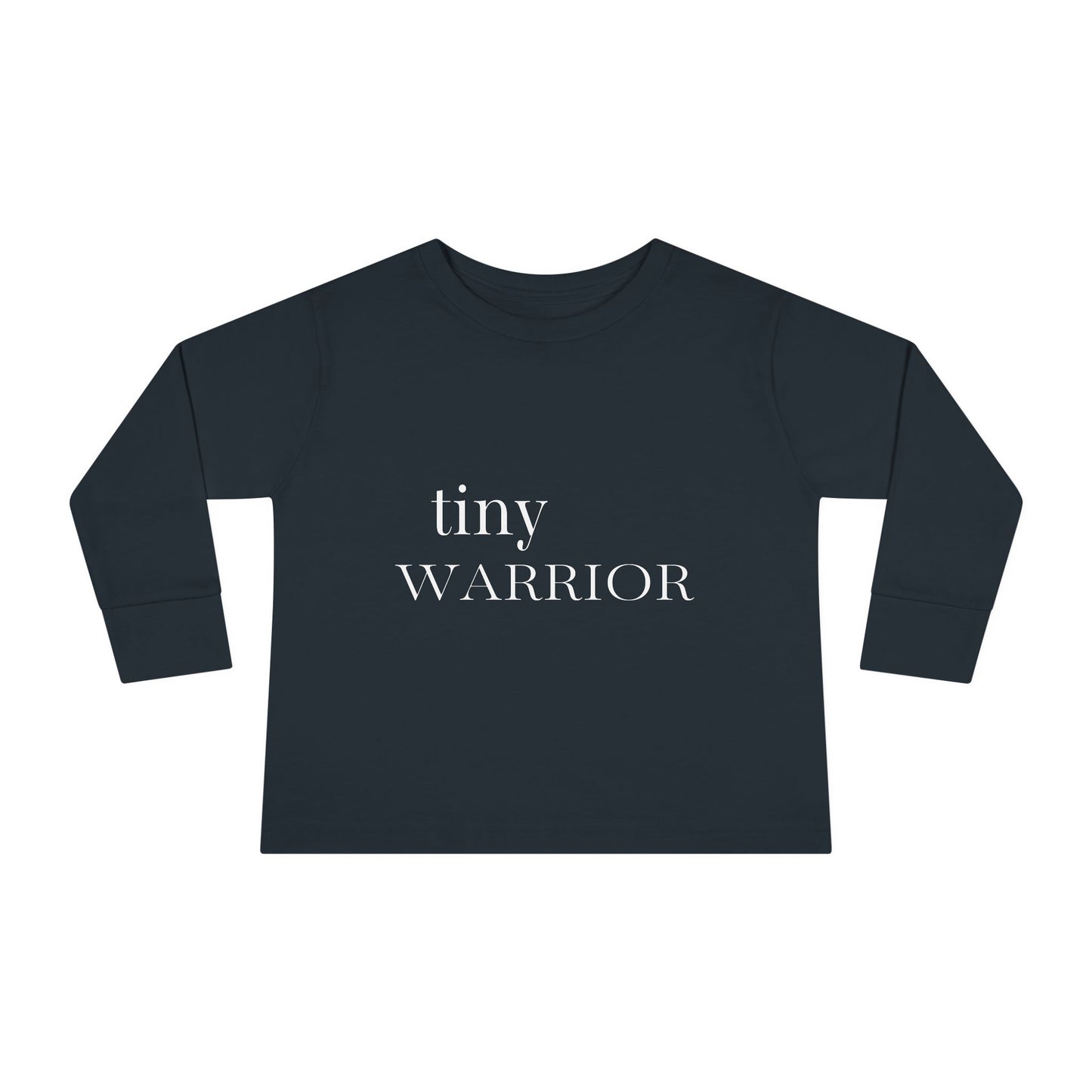 Tiny Warrior for Jesus Toddler Long Sleeve Tee