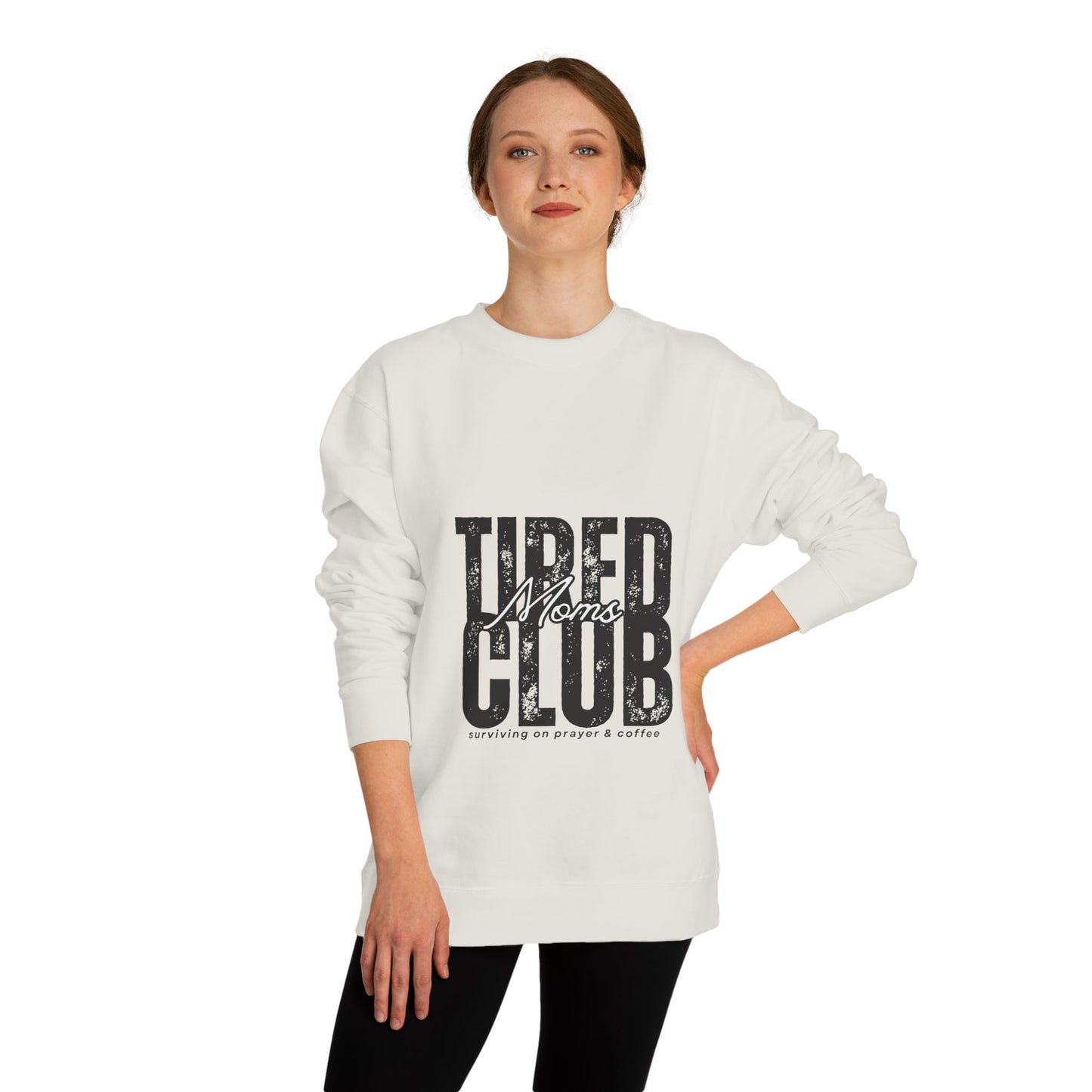 Tired Moms Club Crew Neck Sweatshirt