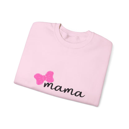 Pink Bow Mama Matching Crewneck Sweatshirt