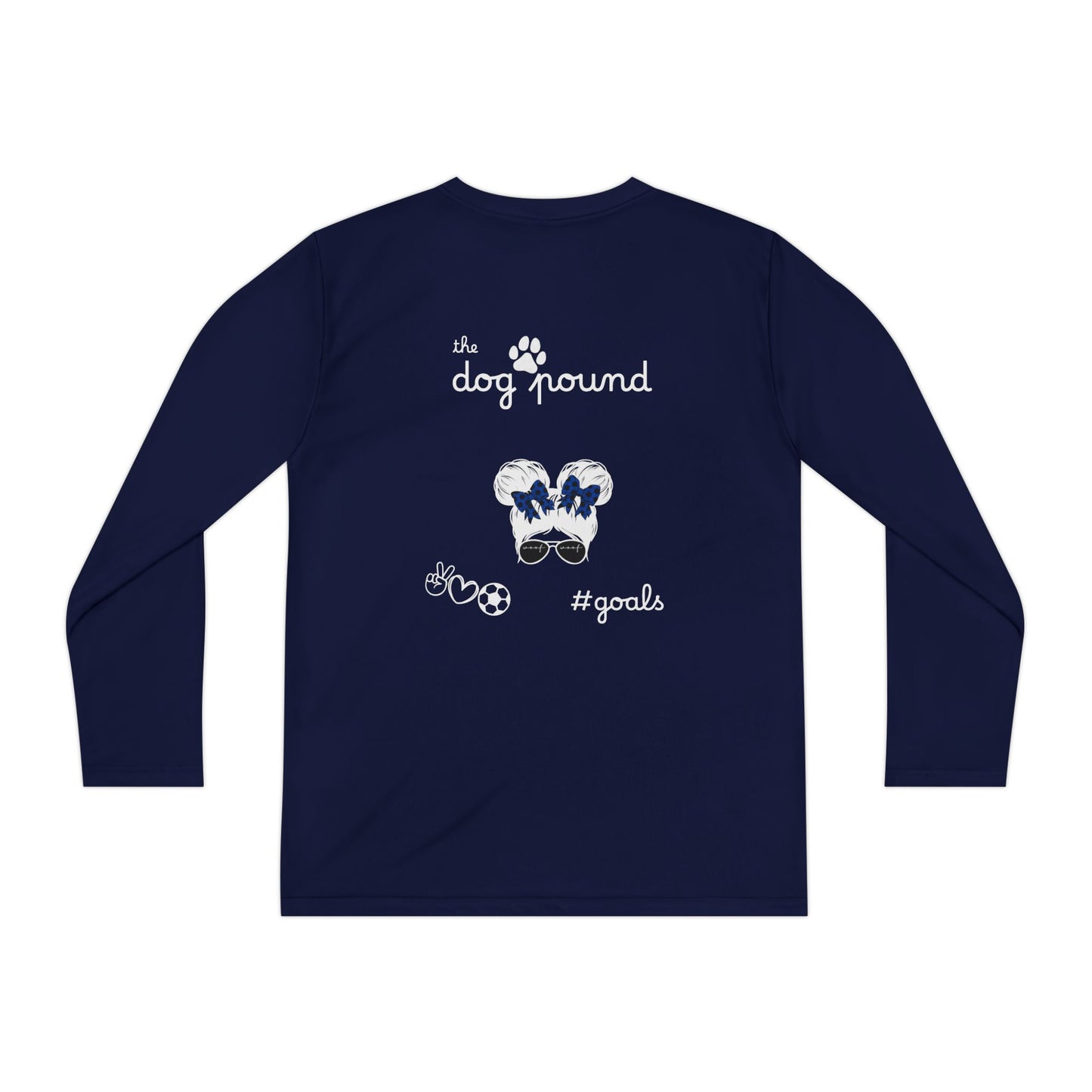 Youth Long Sleeve Dog-Themed Tee, Perfect for Young Animal Lovers, Cool Dog Playwear, Birthday Gift, Sports Events, Casual Outfits
